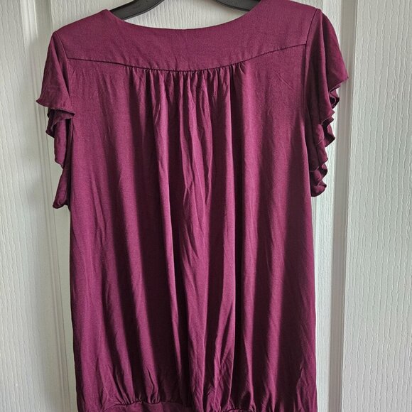 🔆3 FOR $10! BloomChic Women's Short Sleeve Blouse - Picture 2 of 4